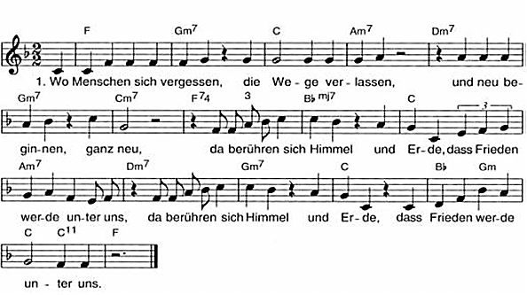 Wo Menschen Sich Vergessen Text Und Noten Pdf